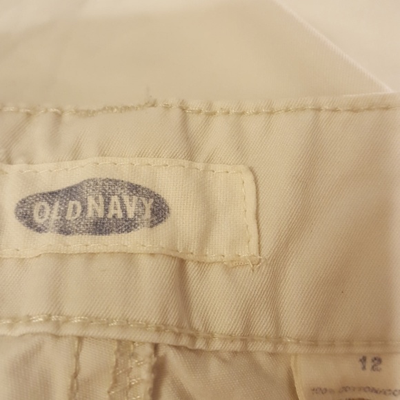 🎁Old Navy BoneColor Cropped Pants with Drawstring - Picture 3 of 3